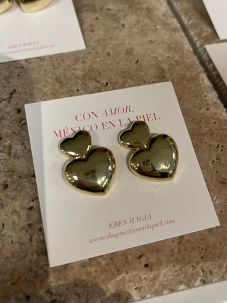 Double Corazón Earrings